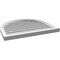 Ekena Millwork Round Top Surface Mount PVC Gable Vent: Functional, w/ 2"W x 2"P Brickmould Sill Frame, 30"W x 26"H GVPRT30X2603SF - alternate 4